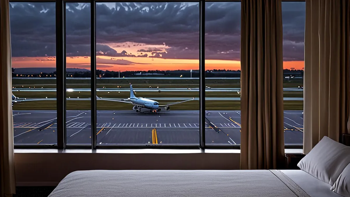 airport hotels with park and stay
