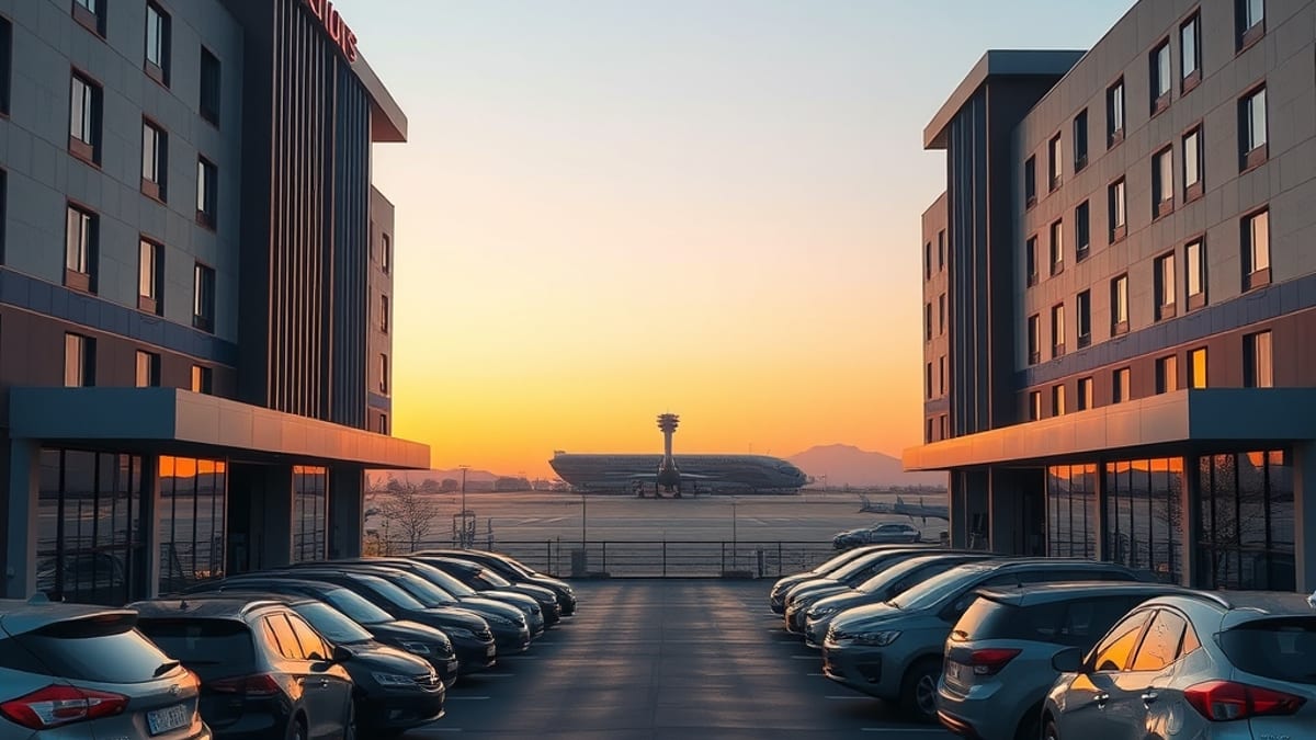 airport hotels with park and stay