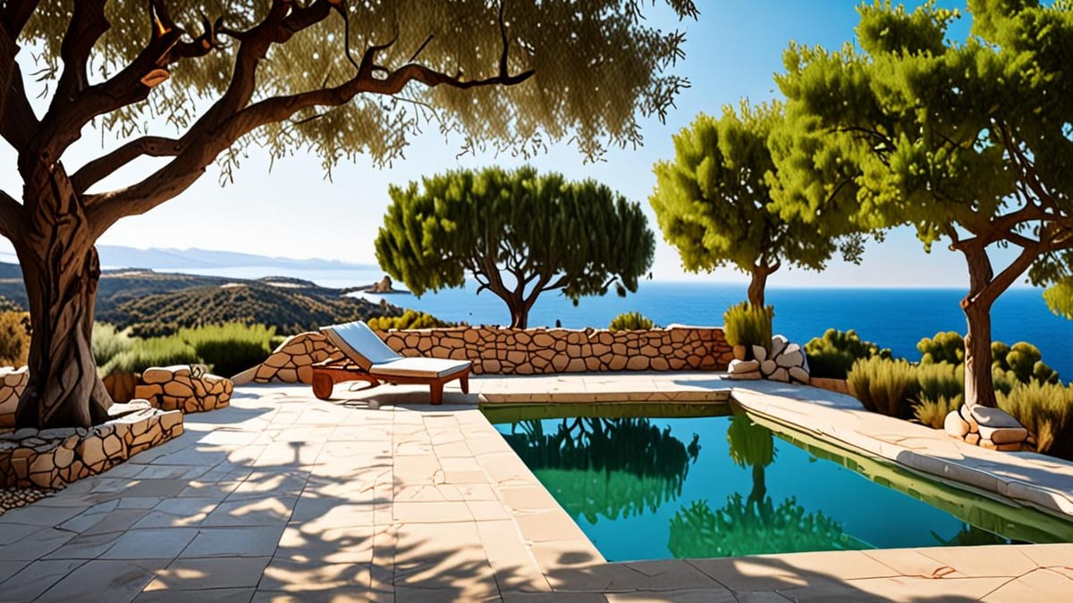 villa with a private pool
