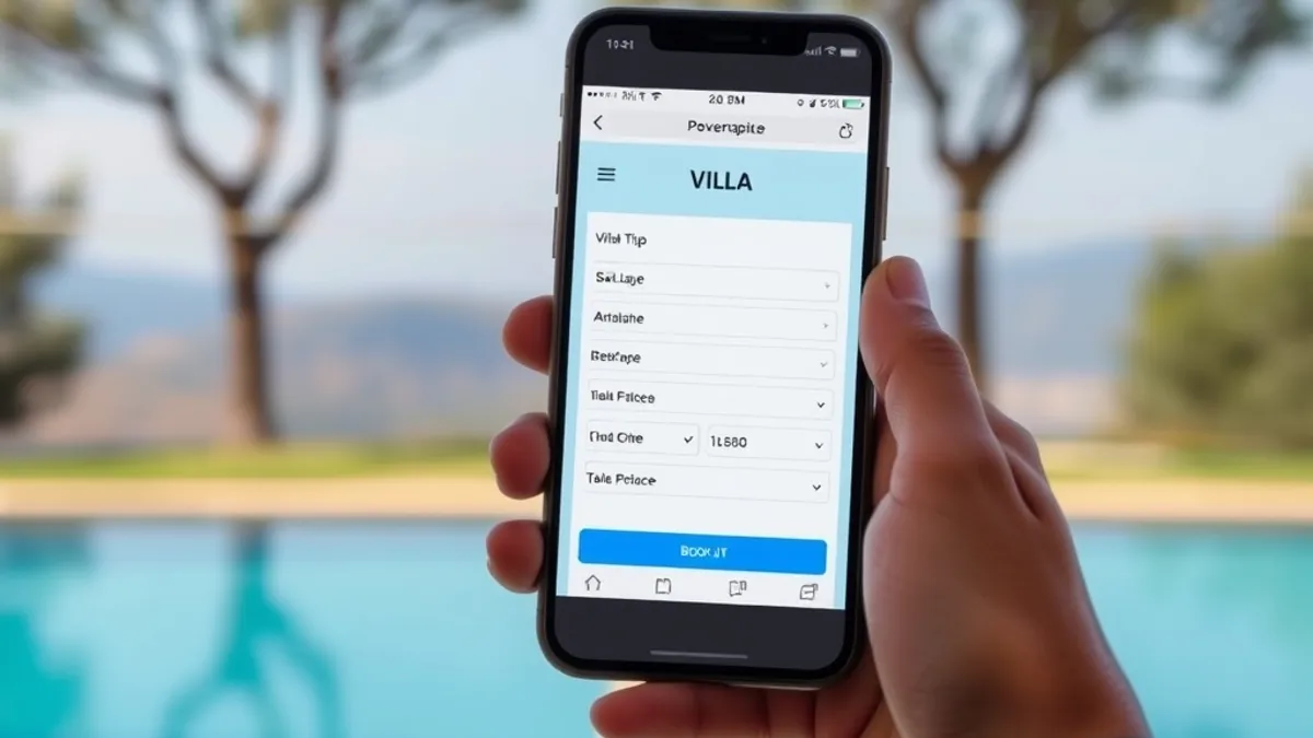booking a villa rental online