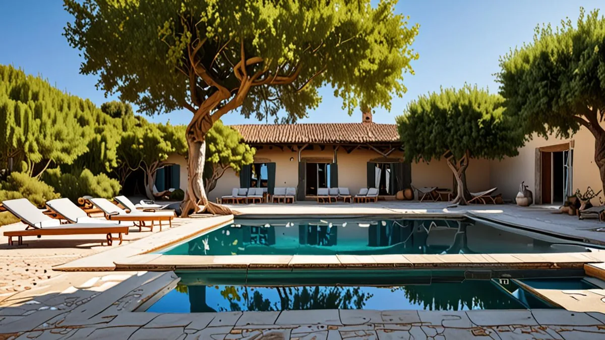 lodge with a private pool