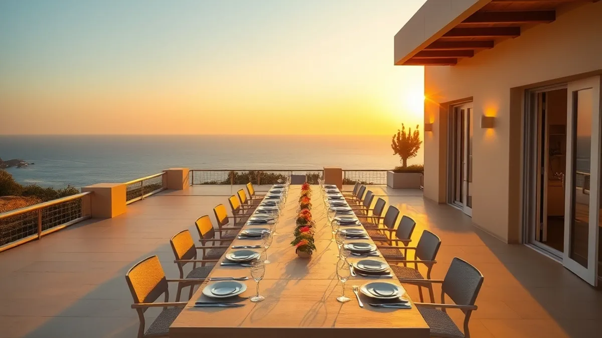 villa for a summer trip