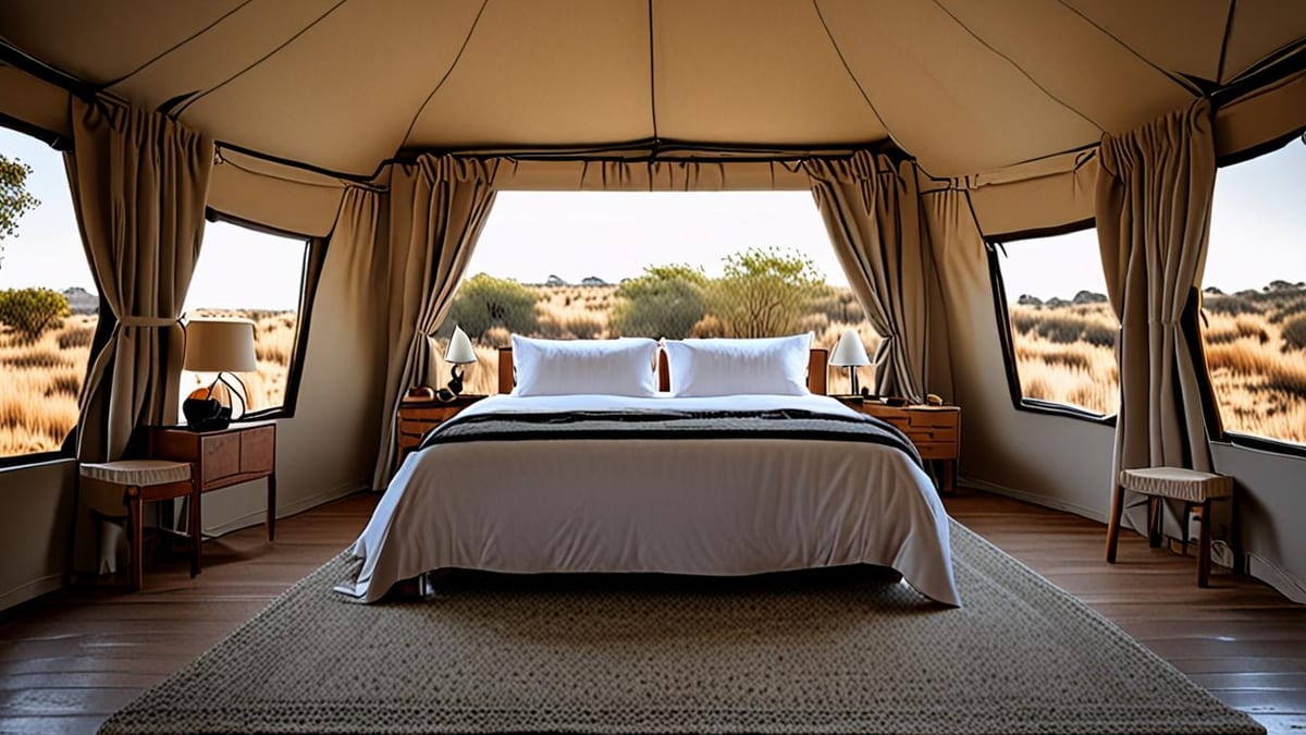 glamping bedding