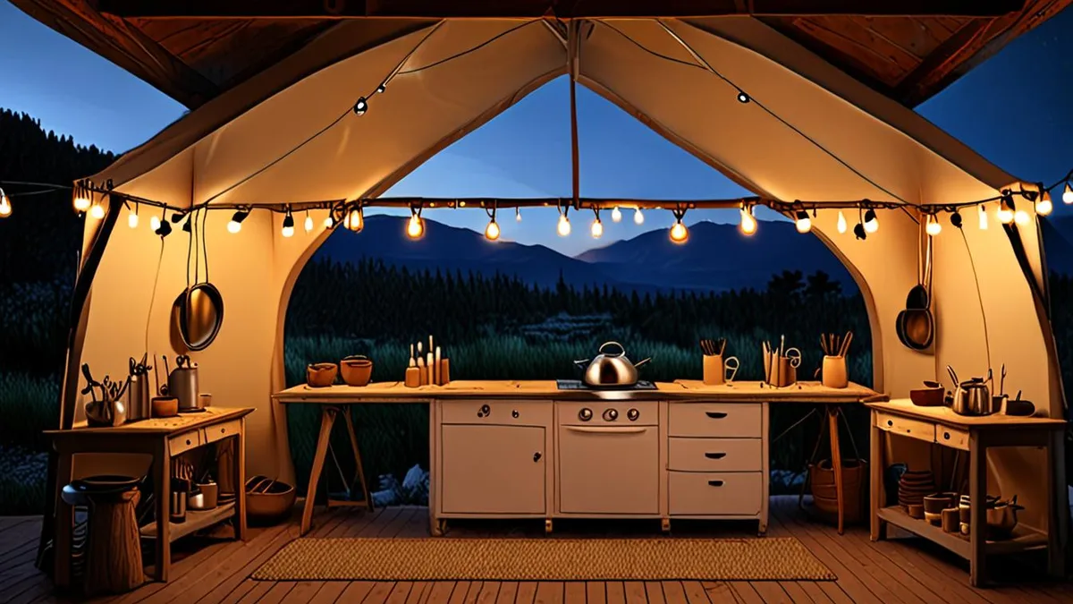 glamping cooking facilities