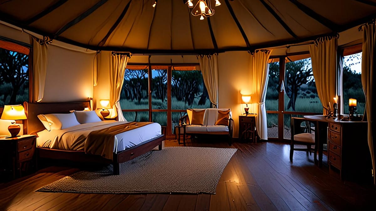 glamping electricity and lighting