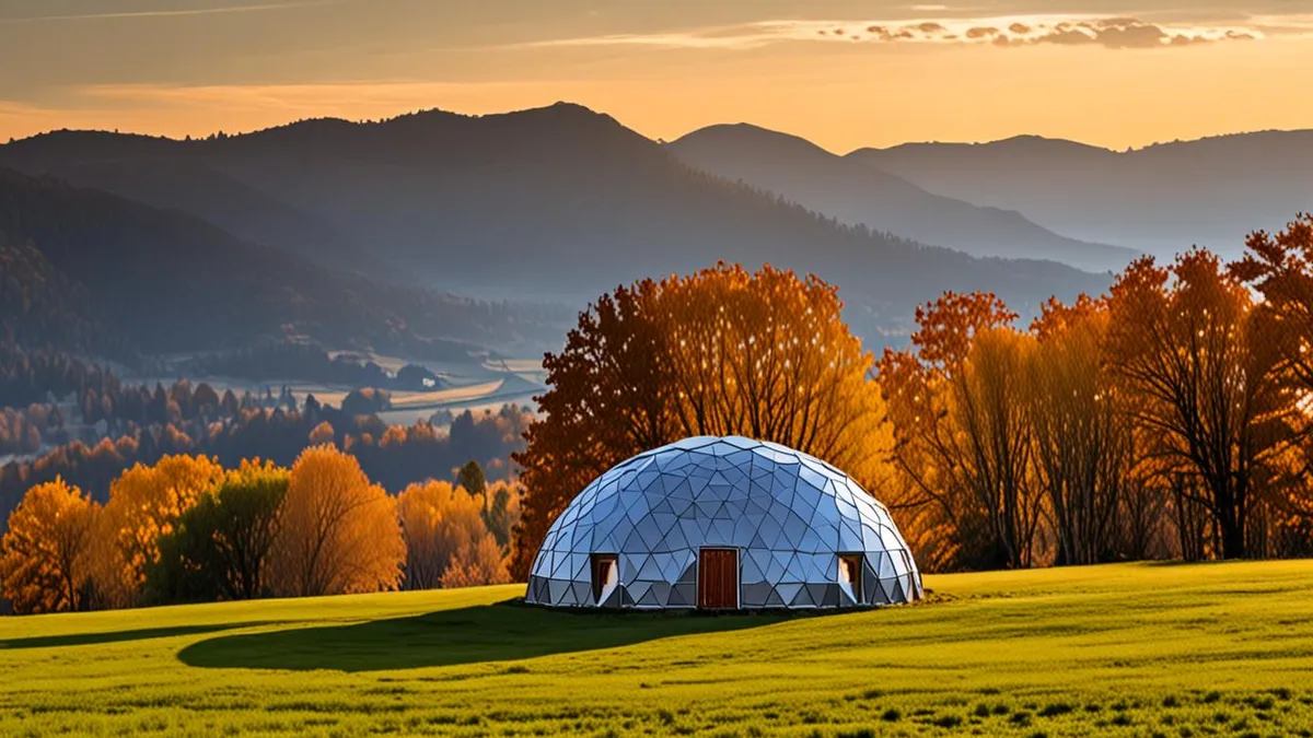 glamping in autumn
