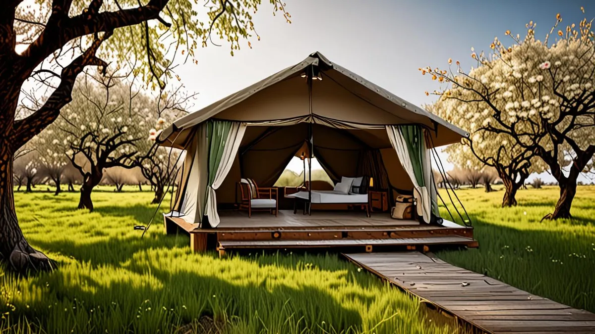 glamping in spring