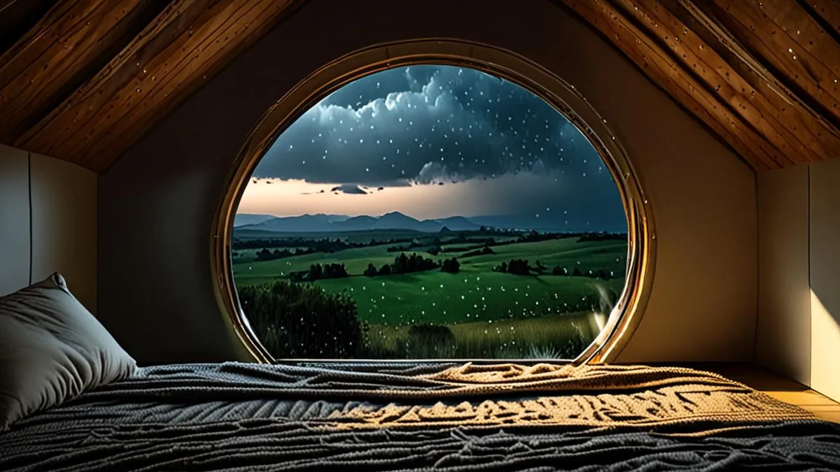 glamping in the rain