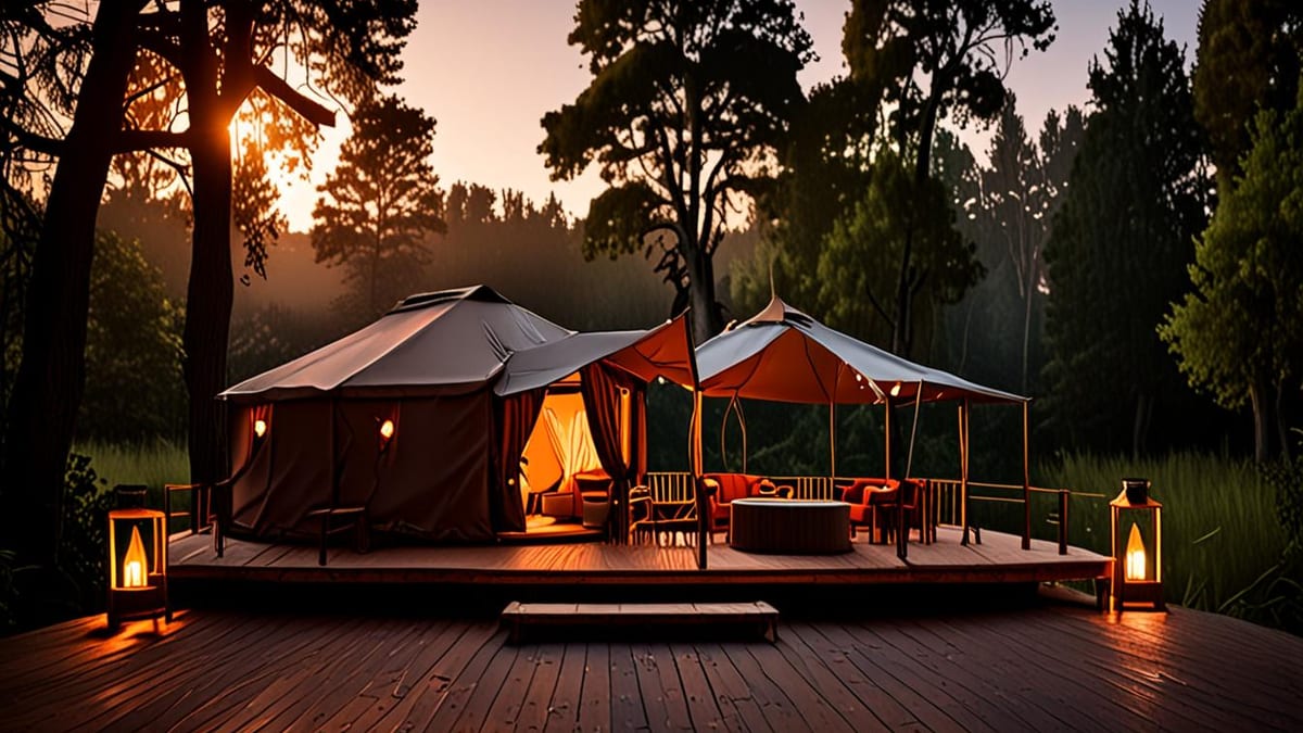 glamping site amenities