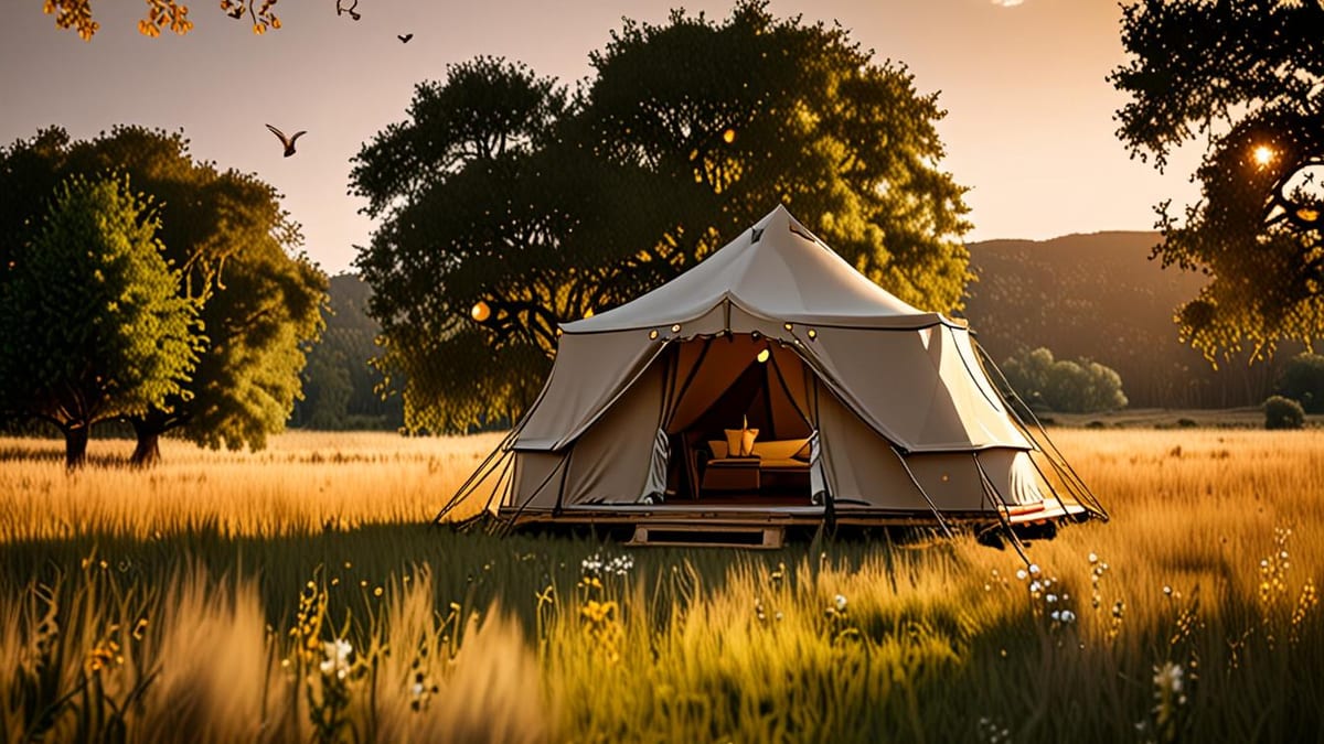 glamping site check-in