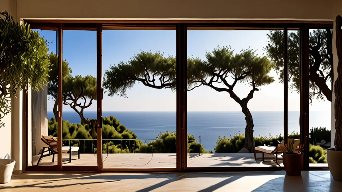 villa with sea views