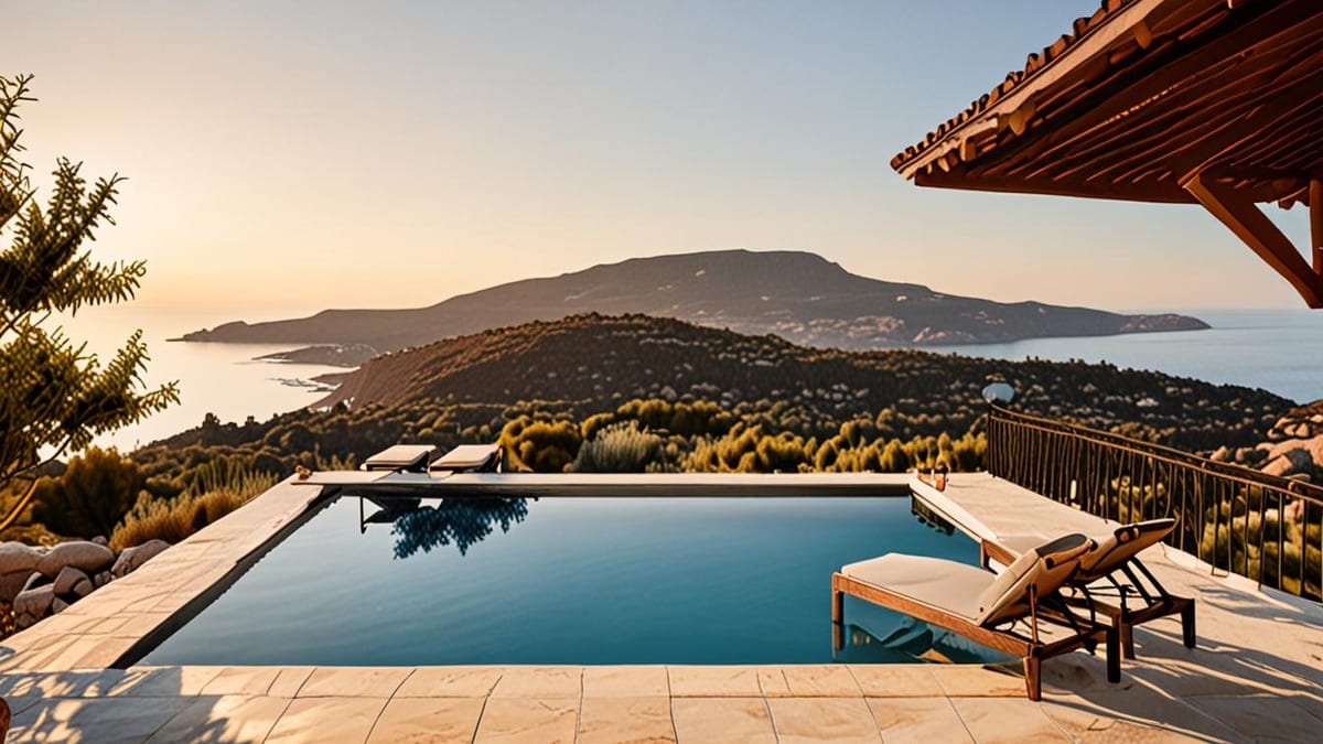 villa with sea views