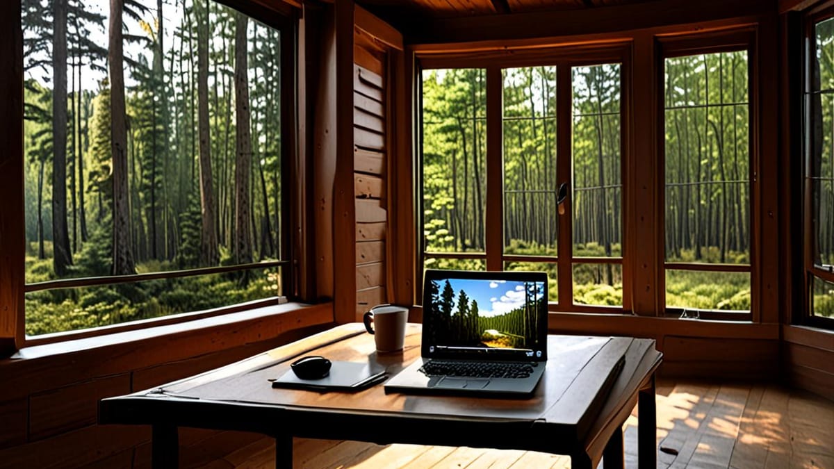 lodge breaks for remote work