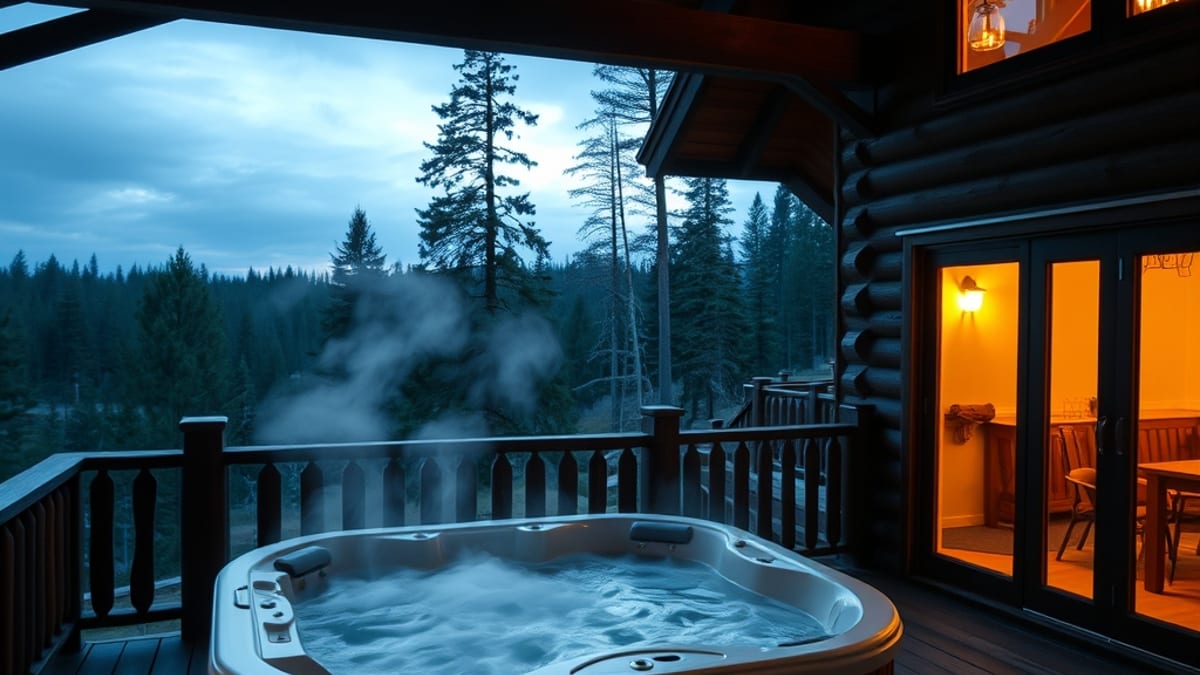 lodge holidays with a hot tub