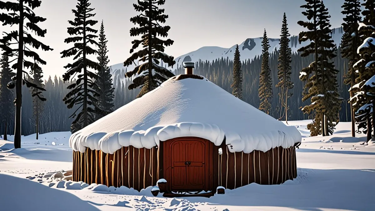winter glamping in europe